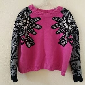 MRZ Wool Cashmere Intarsia Sweater